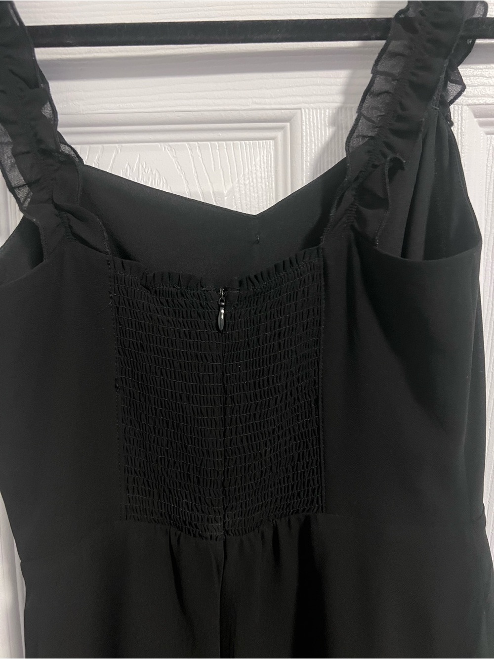 Dynamite Black Ruffle-Strap Mini Dress - Picture 3 of 4